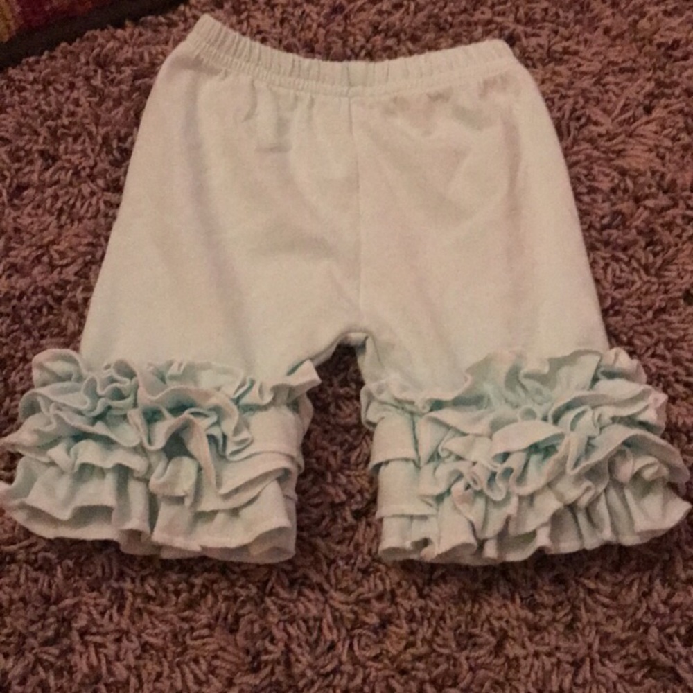 Light blue icing capris 6-12m